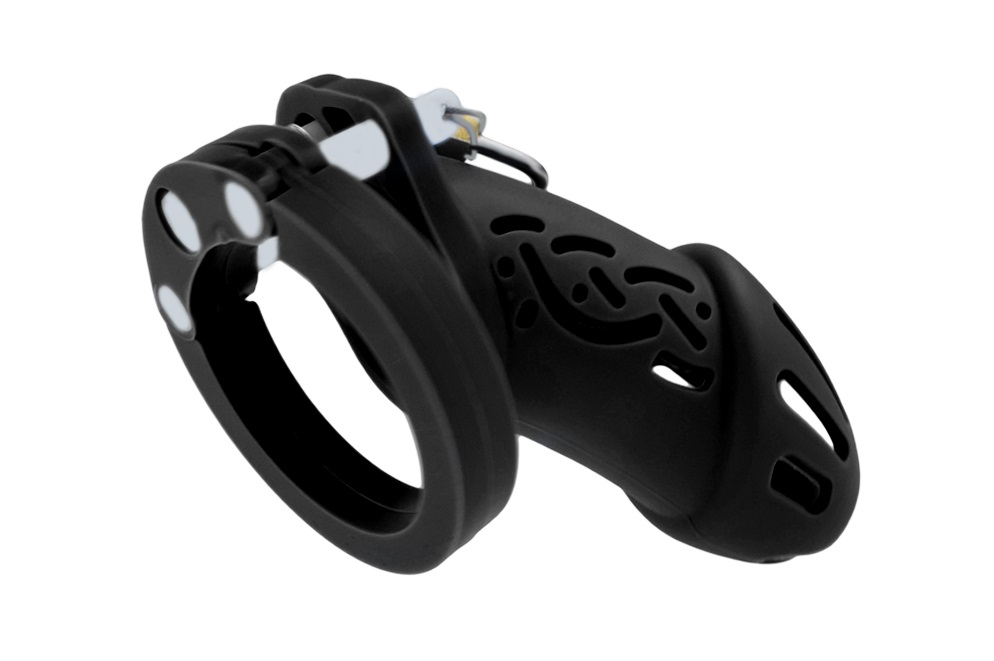 FAAK - Silicone Chastity Cage 113 - Black - View 4
