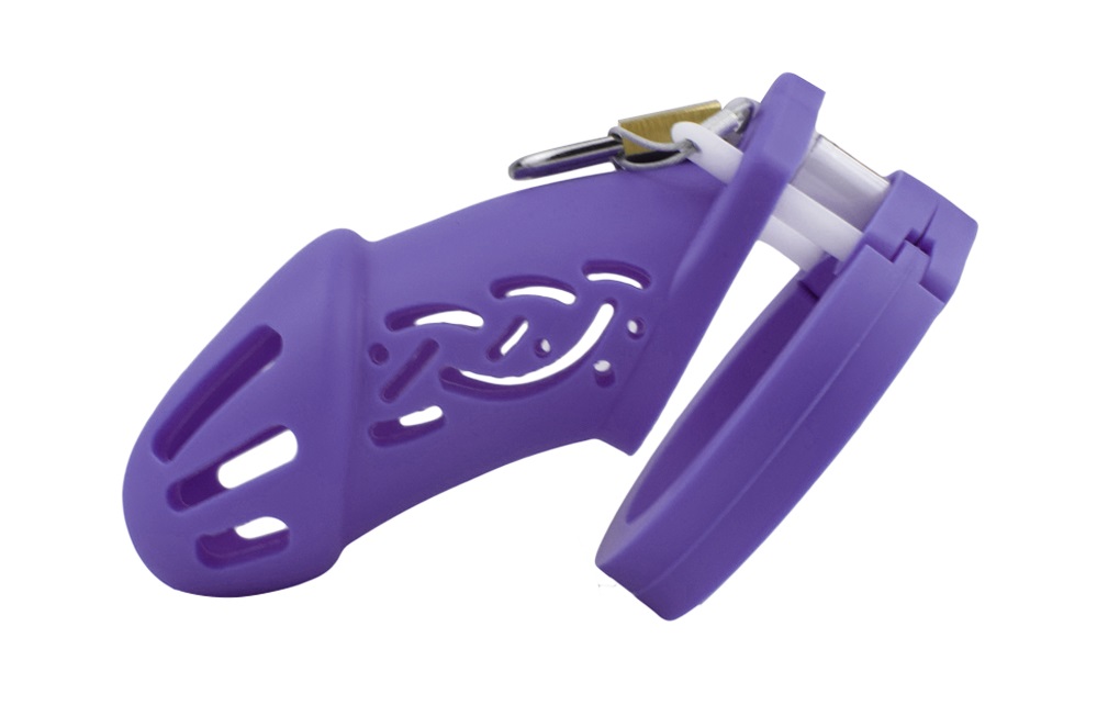 FAAK - Silicone Chastity Cage 113 - Purple - View 5