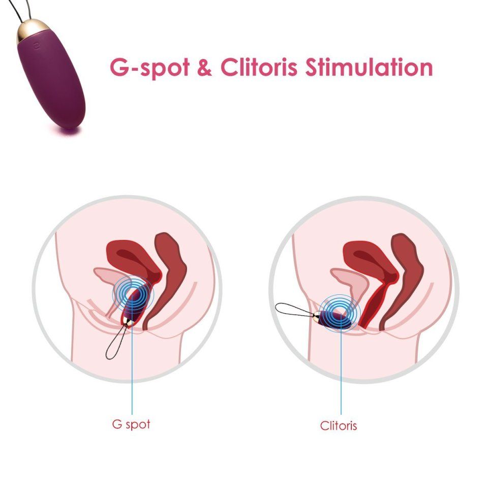 SVAKOM - Elva Remote Control Egg Vibrator - Violet - View 13