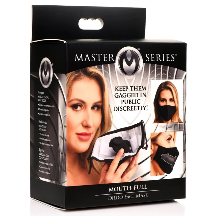 Master Series - Dildo Face Mask - Black - View 9