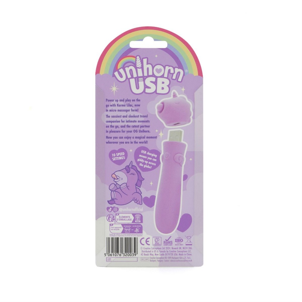 Unihorn - Karma Lilac USB 震動子彈 - 紫色 - View 8