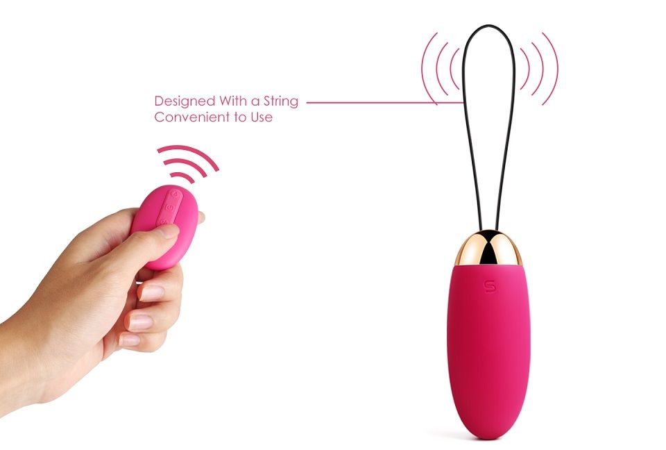 SVAKOM - Elva Remote Control Egg Vibrator - Plum Red - View 9