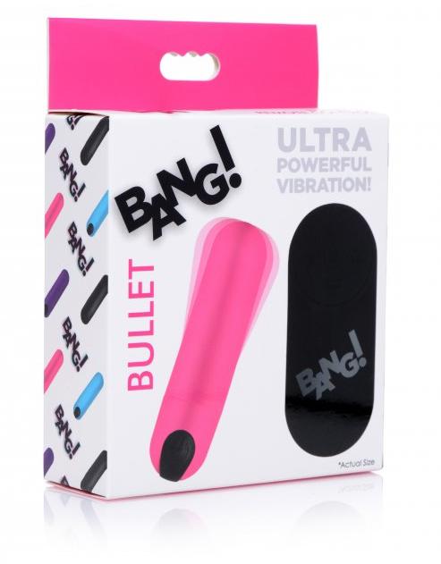 Bang! - 21X Vibro Bullet w Remote - Pink - View 5