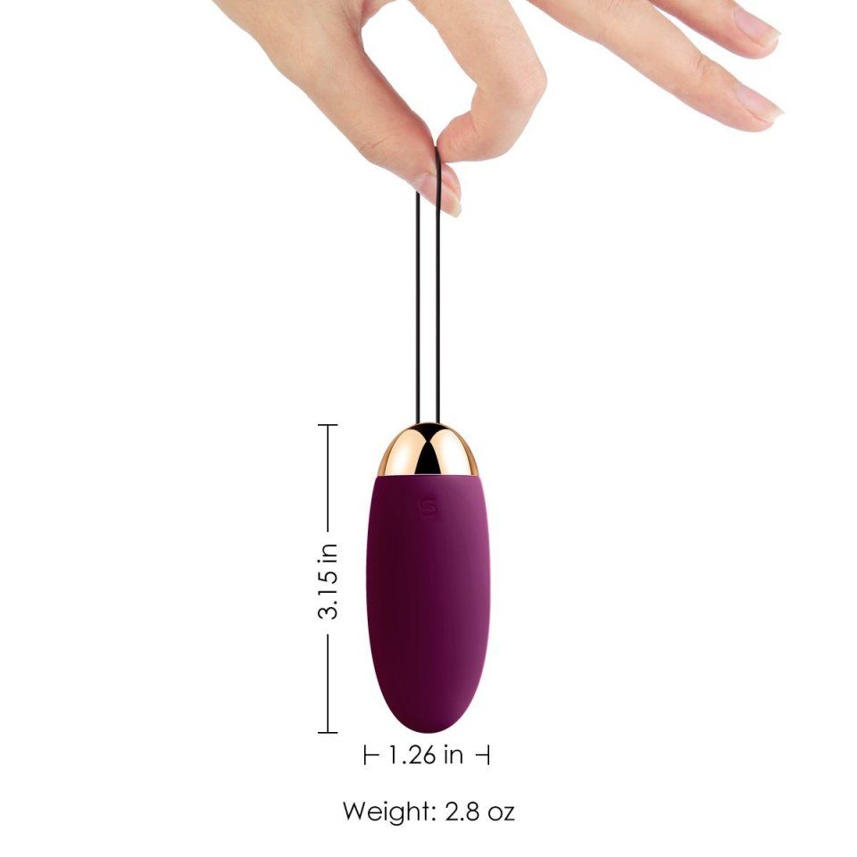 SVAKOM - Elva Remote Control Egg Vibrator - Violet - View 9