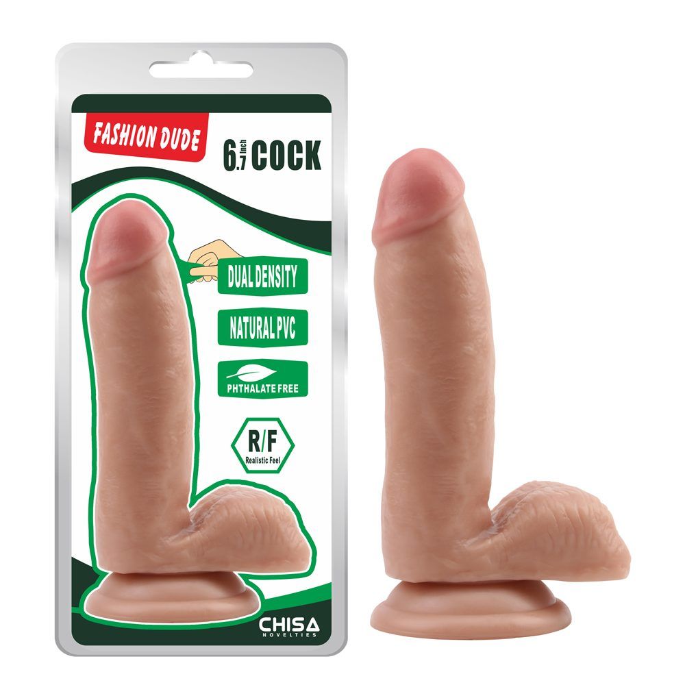 Chisa - Fashion Dude 6.7″ 假陽具 - 肉色 - View 7