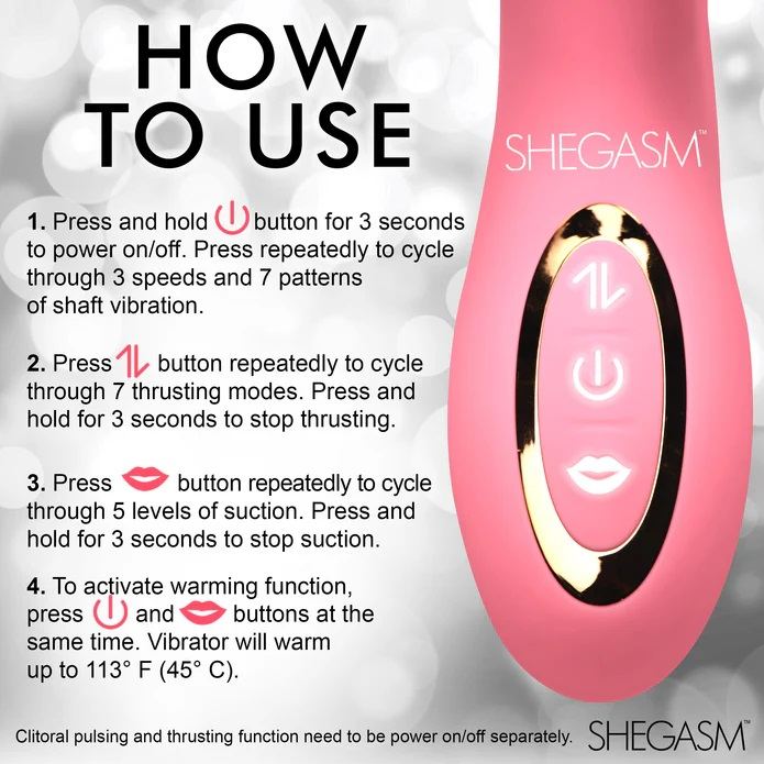Inmi - Shegasm Candy-Thrust Sucking Rabbit Vibe - Pink - View 7