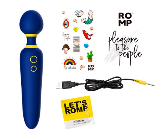 Romp - Flip Wand Massager - Blue - View 14