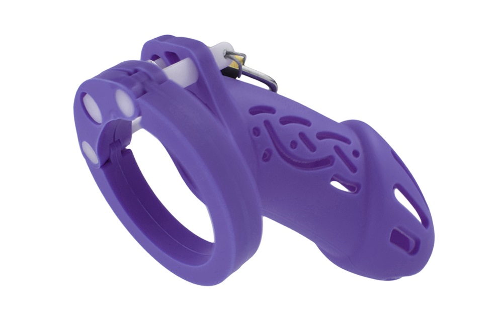 FAAK - Silicone Chastity Cage 113 - Purple - View 6