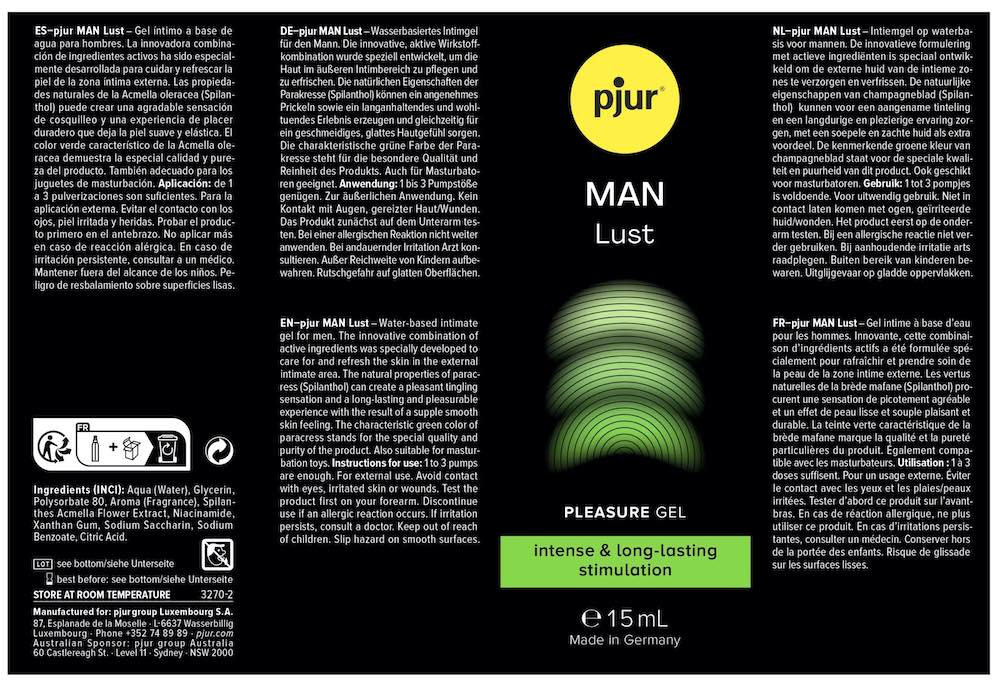 Pjur - Man Lust 男士刺麻感提昇情慾水性精華 - 15ml - View 2