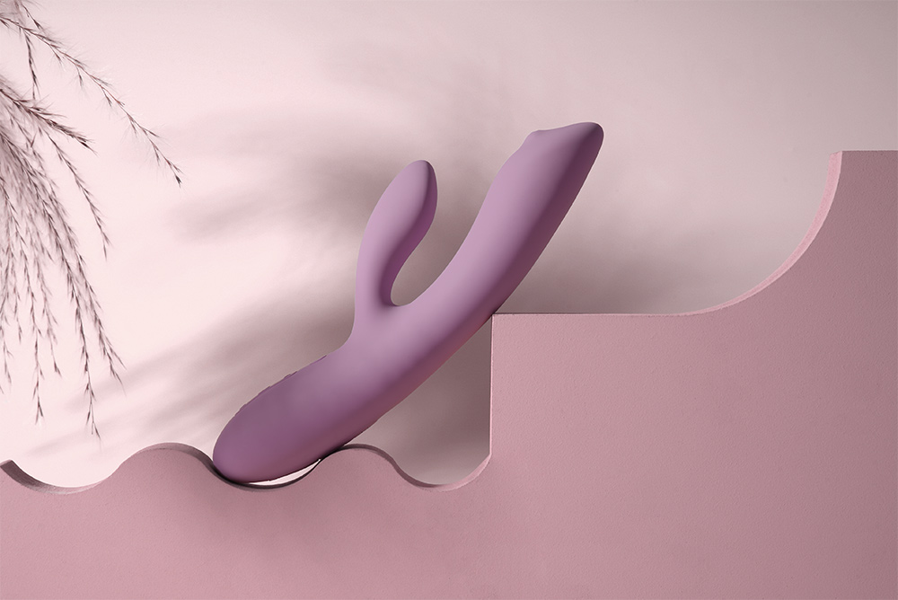 SVAKOM - Trysta Neo Interactive Rabbit Vibrator - Romantic Rose - View 9