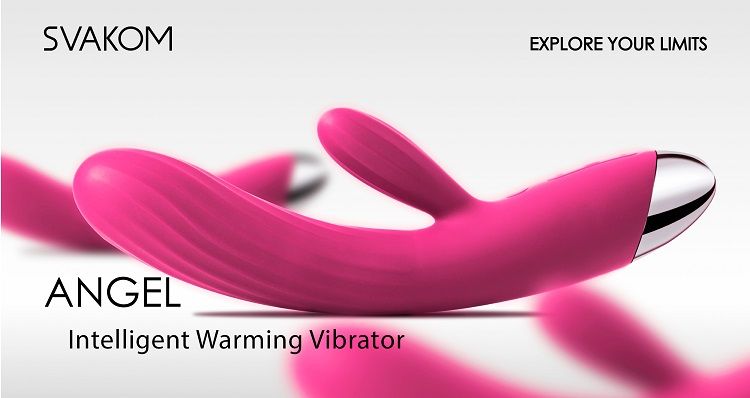 SVAKOM - Angel Heating Rabbit Vibrator - Plum Red - View 4