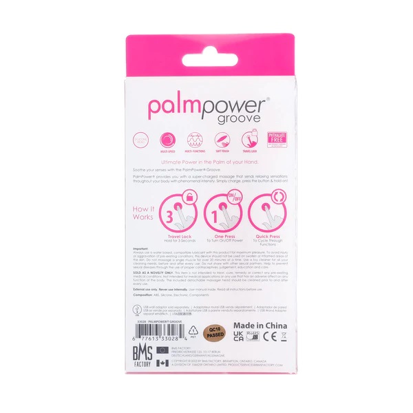 Palmpower - Groove Mini Wand - Pink - View 8