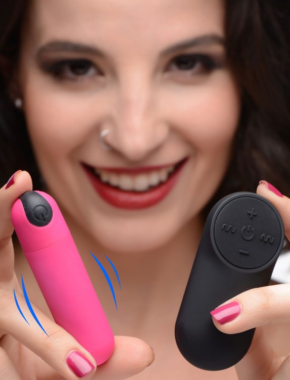 Bang! - 21X Vibro Bullet w Remote - Pink - View 2