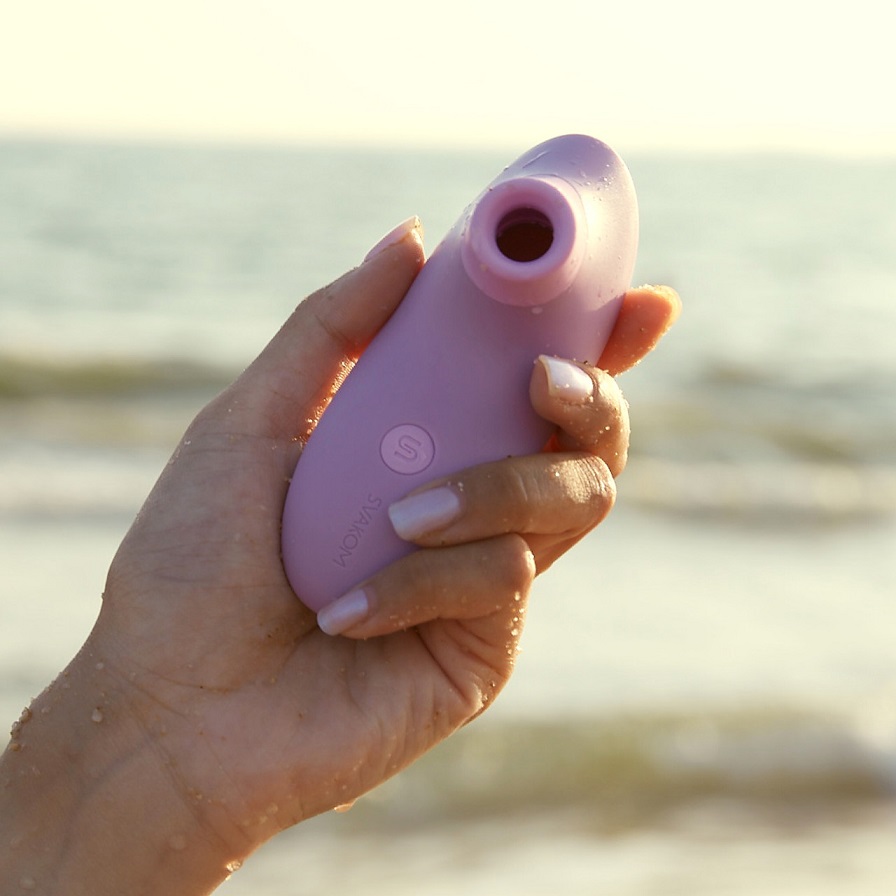 SVAKOM - Pulse Lite Neo Interactive Stimulator - Pale Rosette - View 2