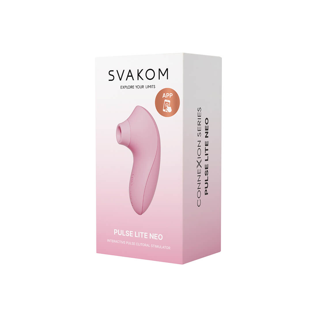 SVAKOM - Pulse Lite Neo Interactive Stimulator - Pale Rosette - View 11
