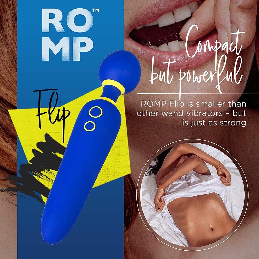 Romp - Flip Wand Massager - Blue - View 9