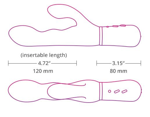 Lovense - Nora - Rabbit Vibrator - App Controlled - View 16