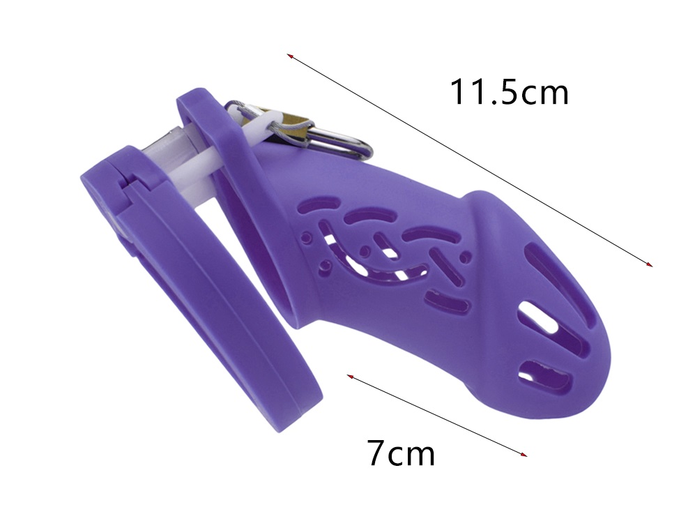 FAAK - Silicone Chastity Cage 113 - Purple - View 7