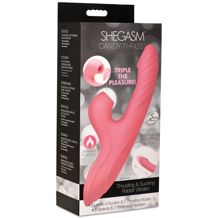 Inmi - Shegasm Candy-Thrust Sucking Rabbit Vibe - Pink - View 11