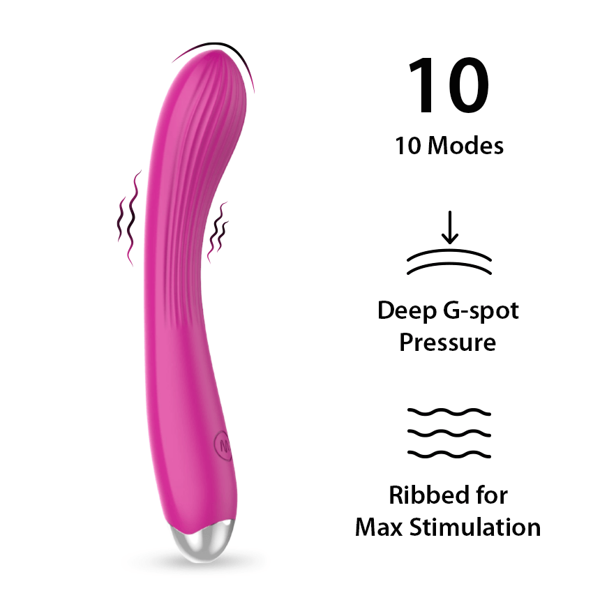 KIKO - G-Force Powerful G-Spot Vibrator - Rose Red