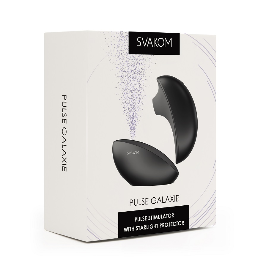 SVAKOM - Pulse Galaxie 陰蒂吸啜按摩器 配浪漫星際投射功能 - 午夜黑 - View 20