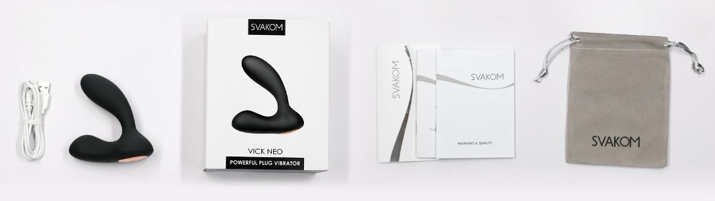 SVAKOM - Vick Neo Interactive Prostate Vibrator - Black - View 14