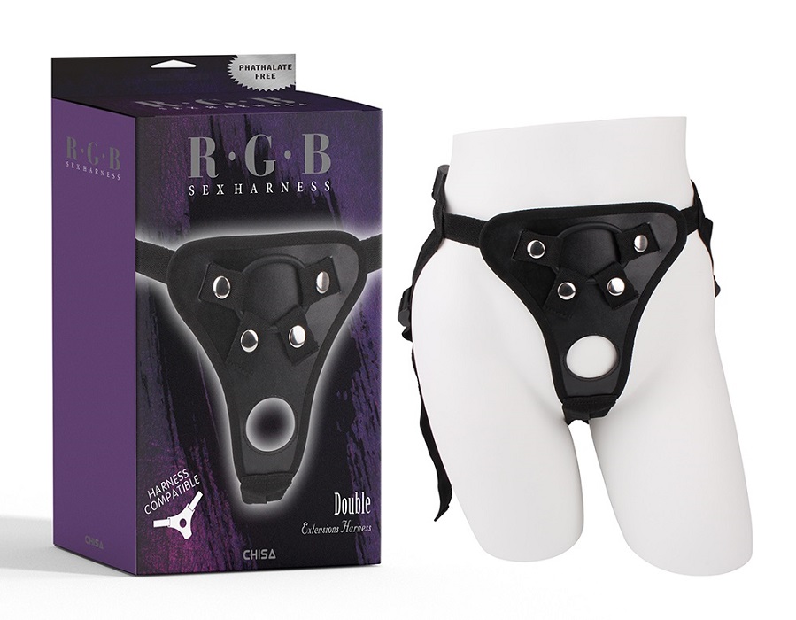 Chisa - Double Extensions Harness - Black - View 3
