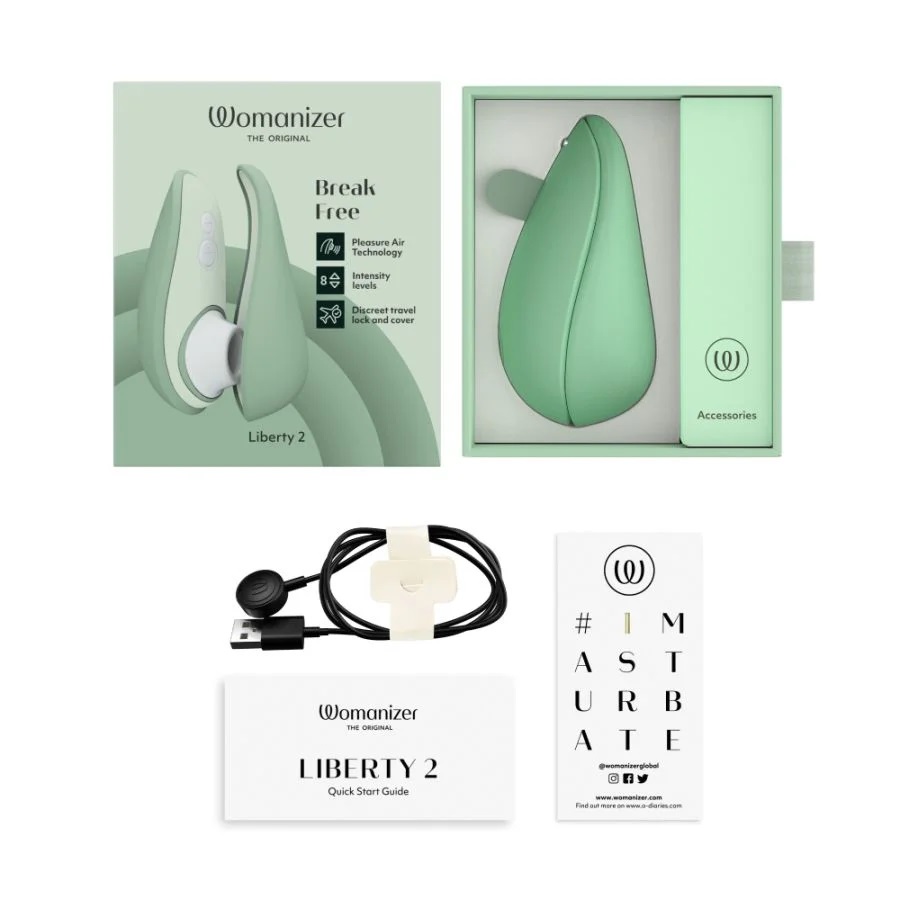 Womanizer - Liberty 2 代 便攜版陰蒂吸啜器 - 草綠色 - View 7
