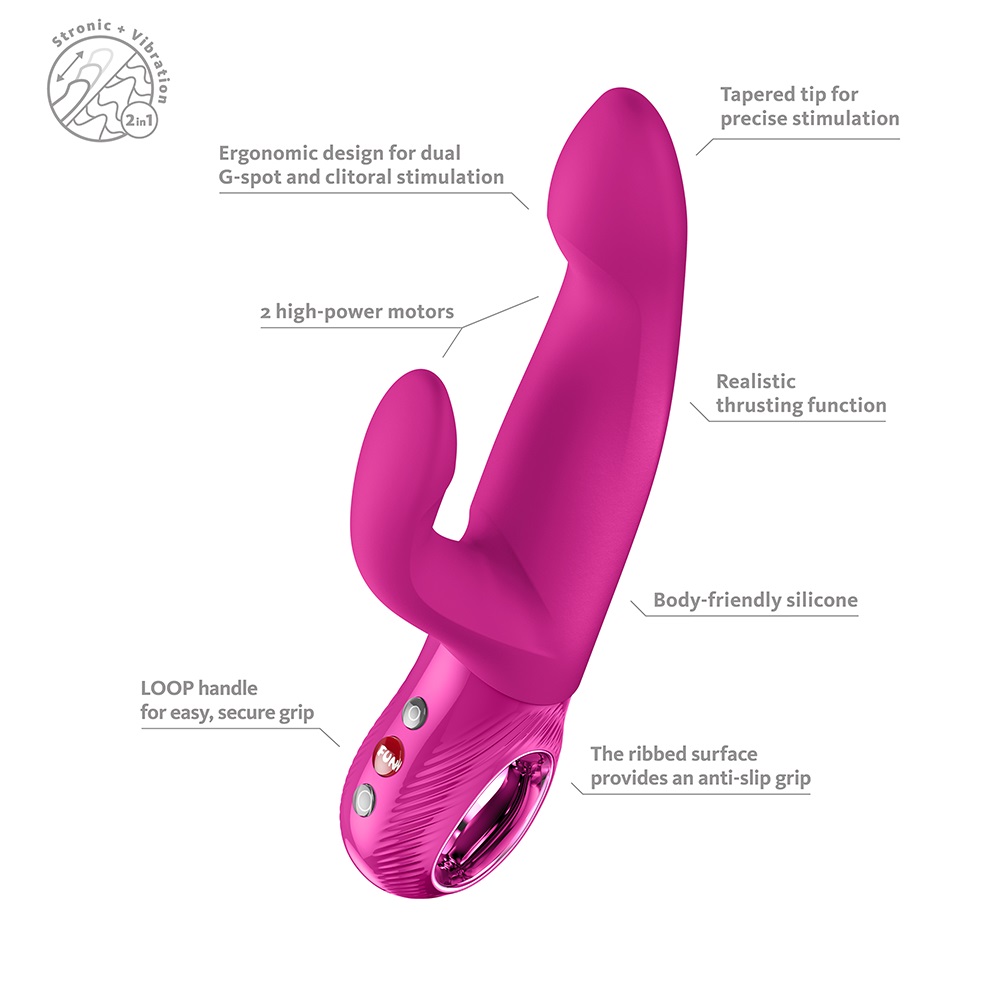 Fun Factory - Bi Stronic Immerse Thrusting Rabbit Pulsator - Magenta - View 6