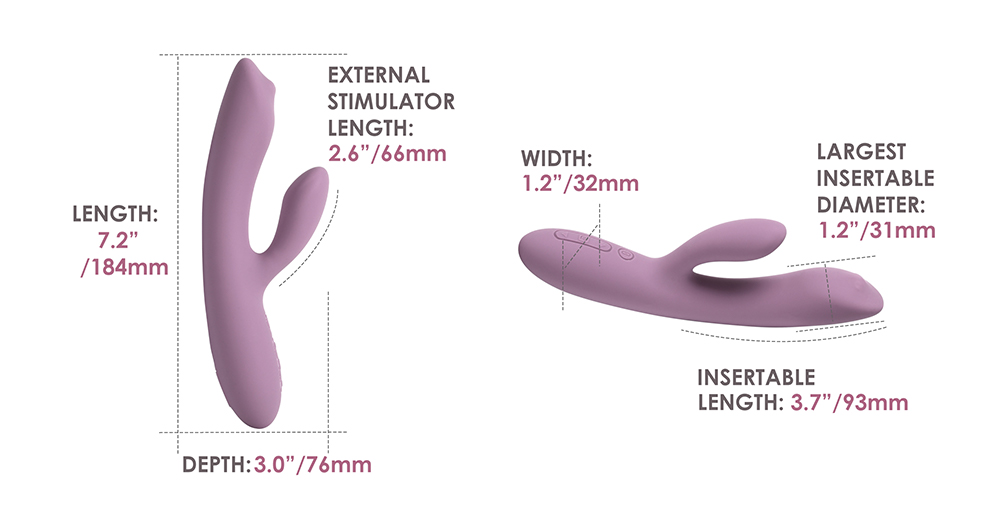 SVAKOM - Trysta Neo Interactive Rabbit Vibrator - Romantic Rose - View 11