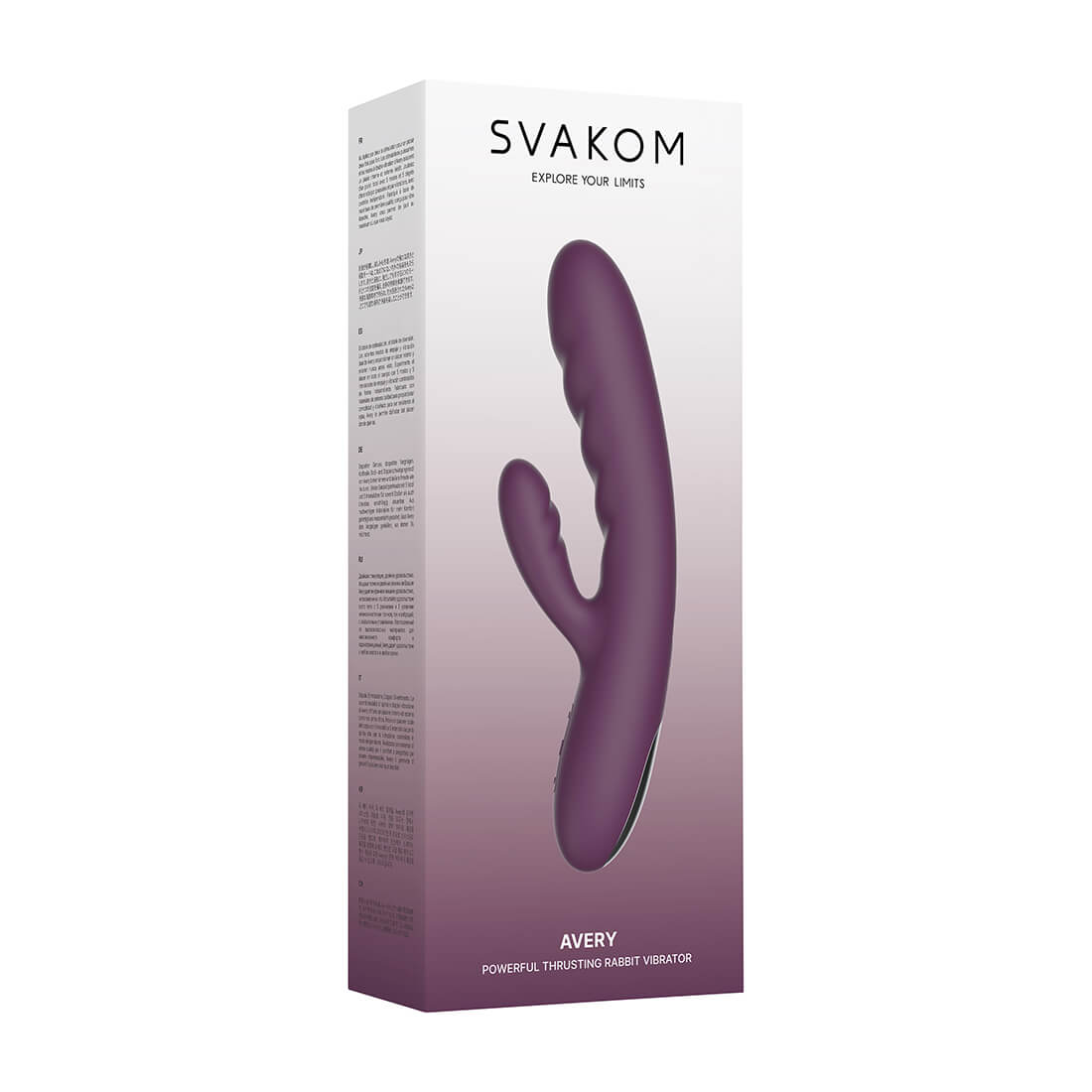 SVAKOM - Avery Thrusting Rabbit Vibrator - Lilac - View 5