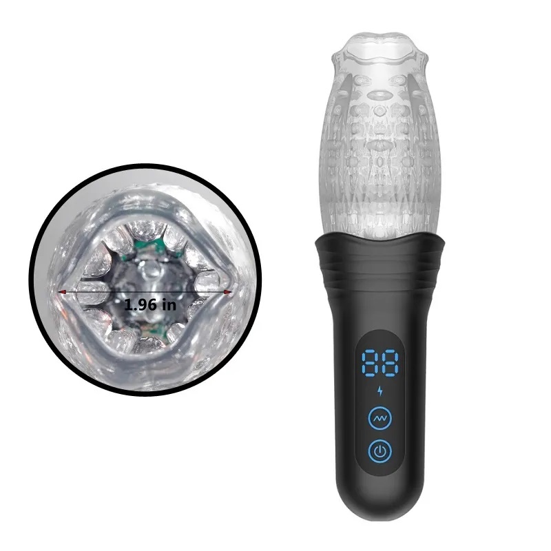 Secwell - Thrusting Vibro Masturbator - Black - View 8