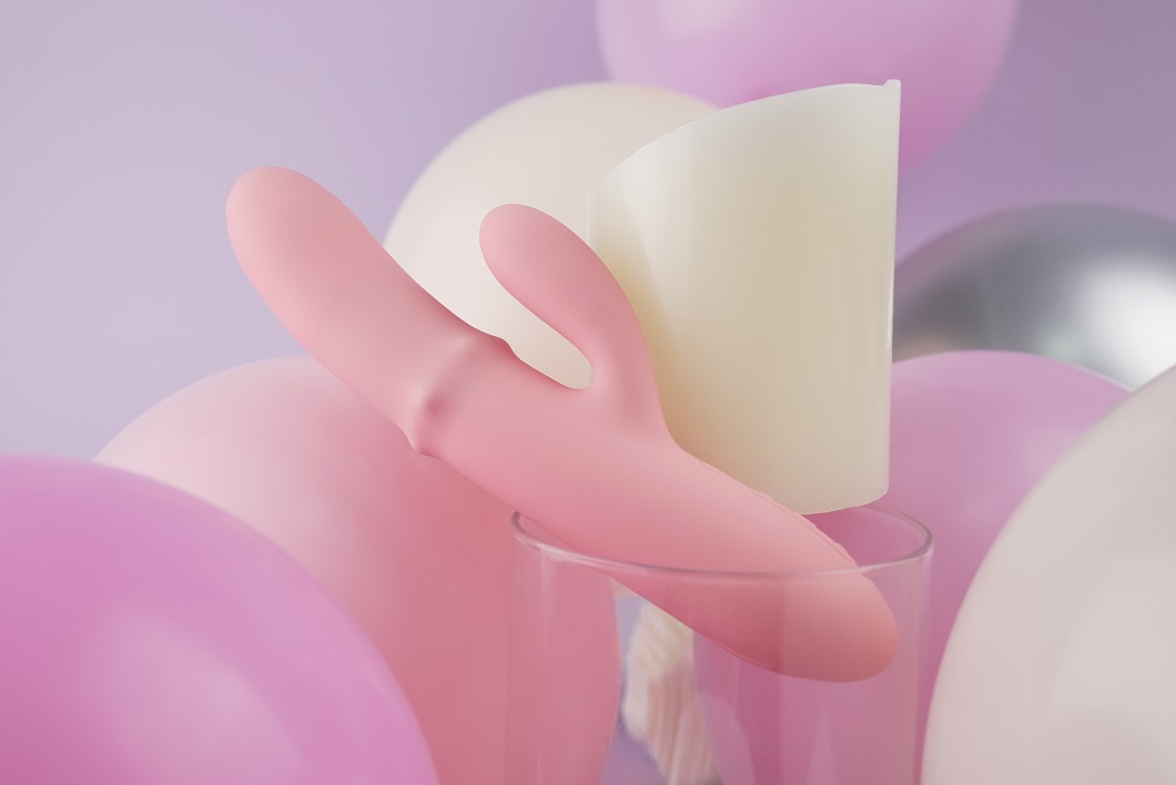 SVAKOM - Mora Neo Interactive Rabbit Vibrator - Peach Pink - View 8