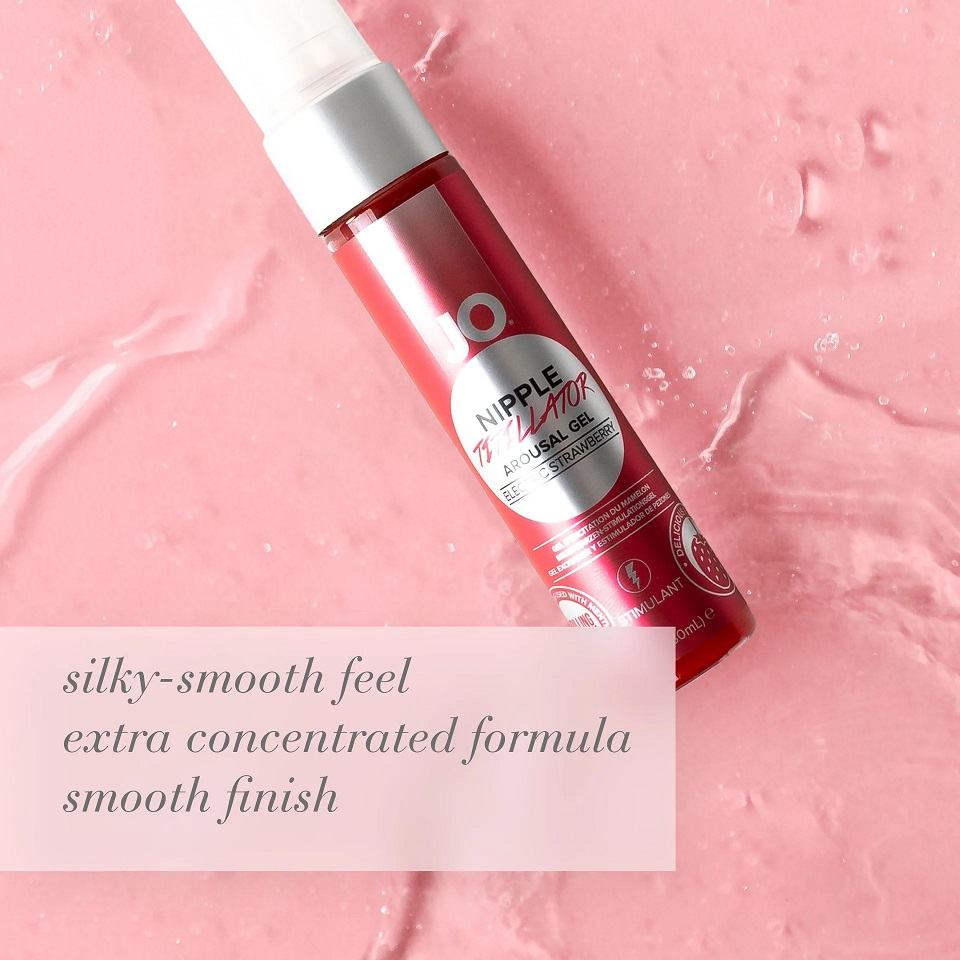 JO - Electric Strawberry Nipple Titillator Arousal Gel - 30ml - View 2