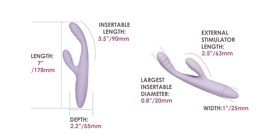 SVAKOM - Cici+ 2 APP Rabbit Vibrator - Pastel Lilac - View 12