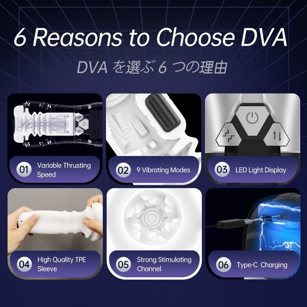 Drywell - Dva Thrusting Masturbator - Dark Grey - View 7