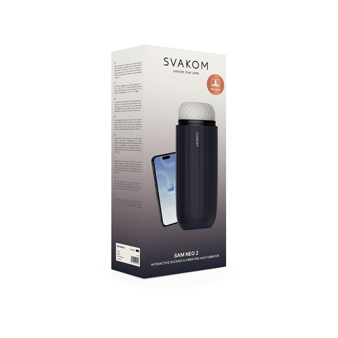 SVAKOM - Sam Neo 2 吸啜&震動式智能電動飛機杯 - 深藍色 - View 17
