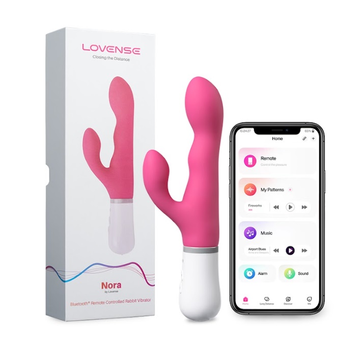 Lovense - Nora - Rabbit Vibrator - App Controlled - View 18