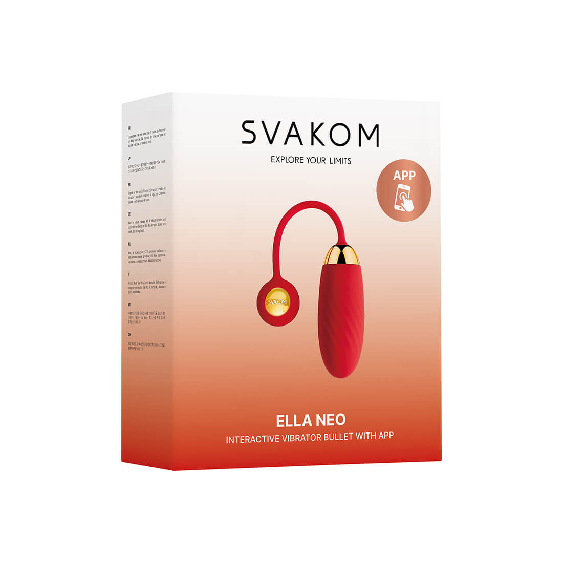 SVAKOM - Ella Neo Interactive Egg Vibrator - Red - View 11