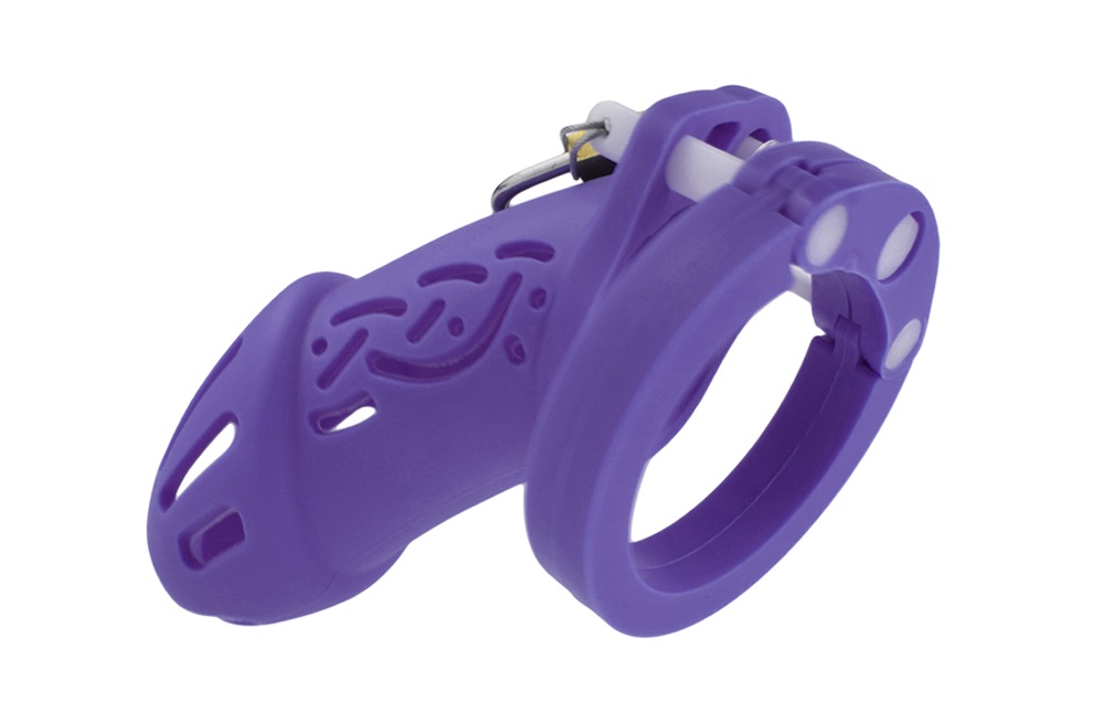 FAAK - Silicone Chastity Cage 113 - Purple - View 2