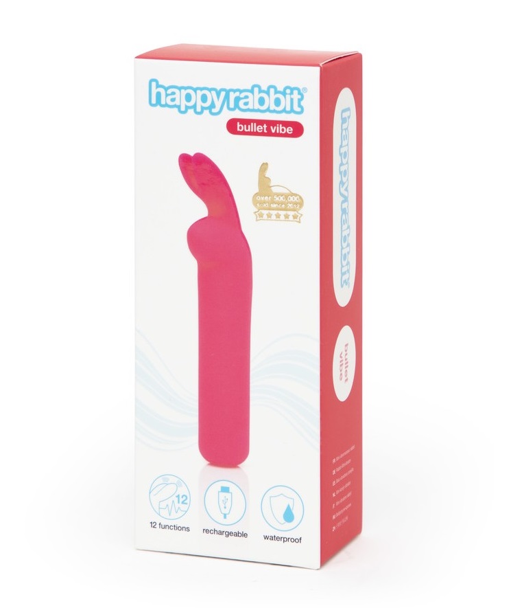 Happy Rabbit - Ears Vibro Bullet - Pink - View 5
