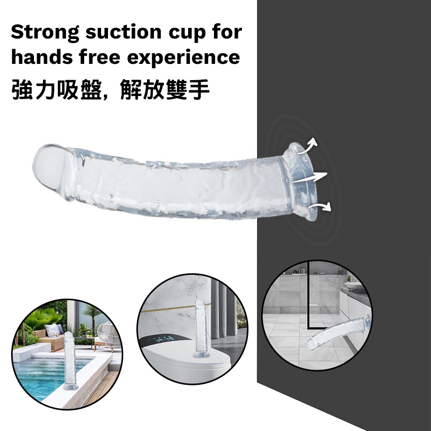 KIKO - Flexible Dildo 7.1" - Clear - View 7