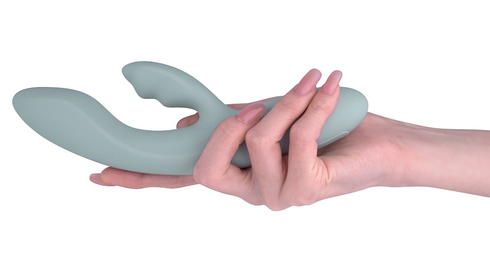 SVAKOM - Chika APP Rabbit Vibrator - Turquoise Grey - View 4