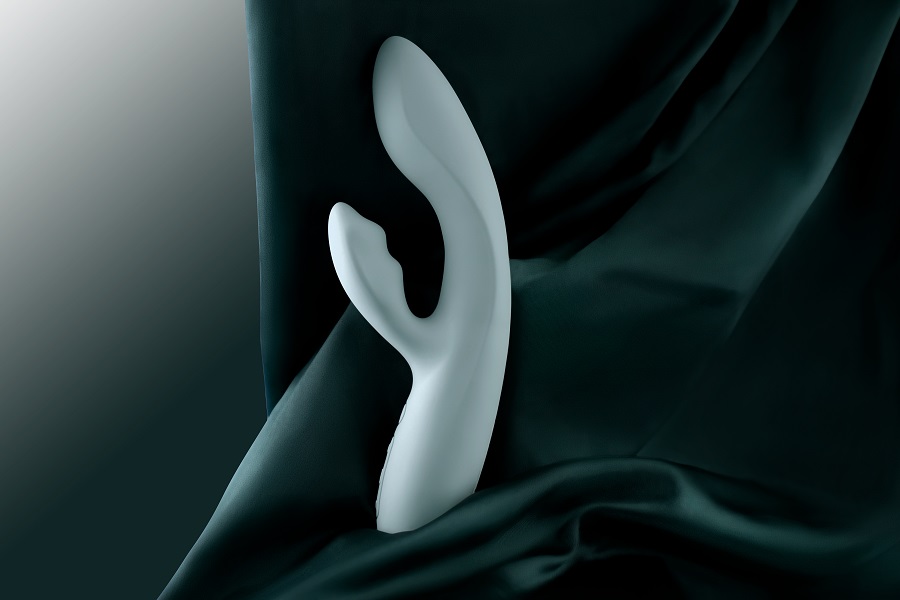 SVAKOM - Chika APP Rabbit Vibrator - Turquoise Grey - View 9