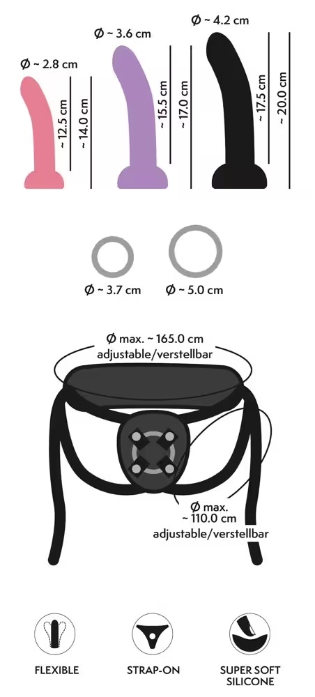 You2Toys - Your Strap-On 束帶連假陽具 4件套裝組 - View 13
