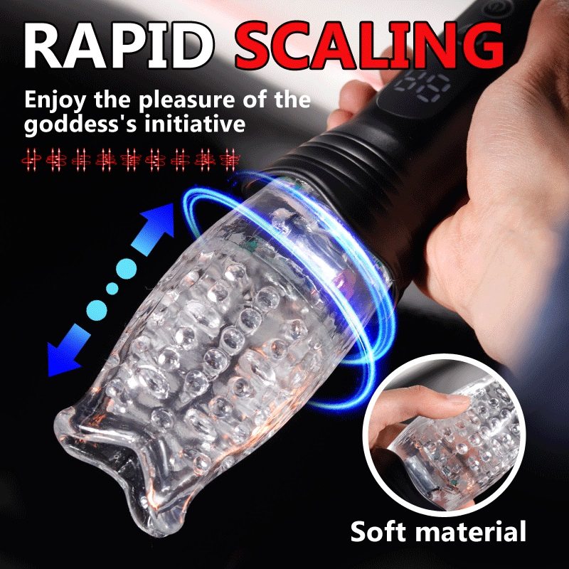 Secwell - Thrusting Vibro Masturbator - Black - View 5