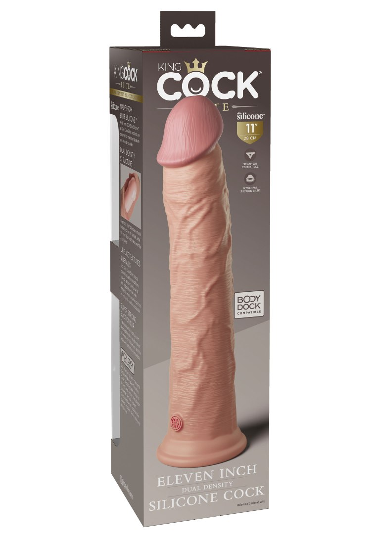 King Cock - 11" Elite Cock - Flesh - View 9
