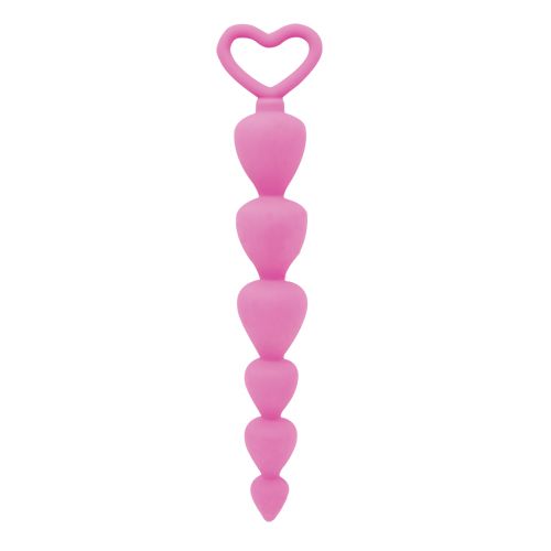 ToysHeart - Anadi Anal Beaded Plug 17.5x2.3cm - Pink
