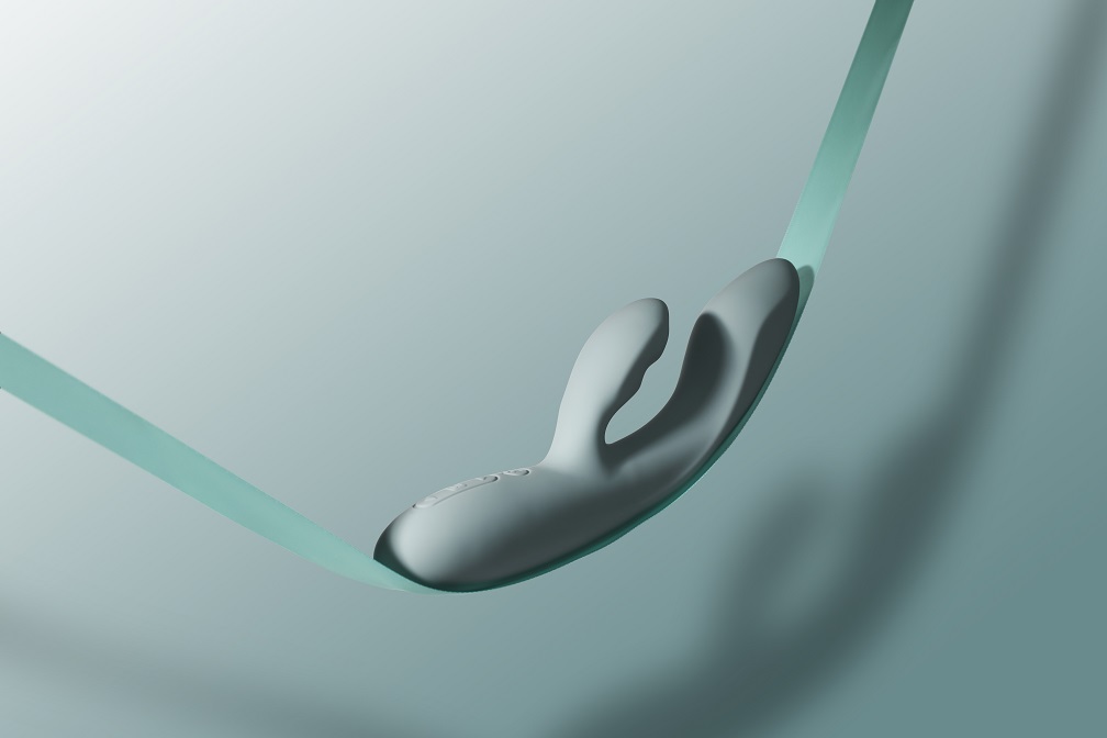 SVAKOM - Chika APP Rabbit Vibrator - Turquoise Grey - View 10