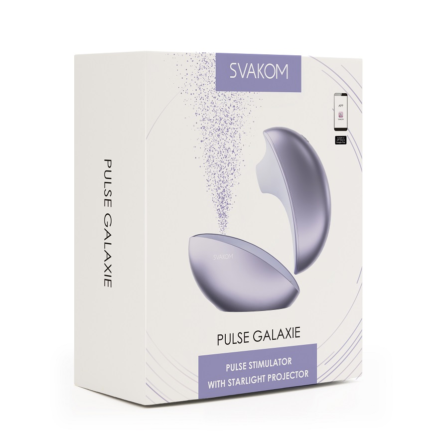 SVAKOM - Pulse Galaxie APP Stimulator w Projector - Metal Lilac - View 20